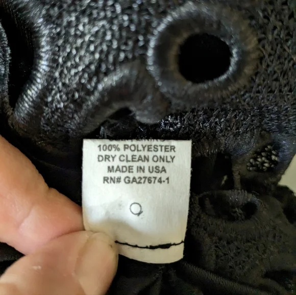 Eva Franco Black Jamila Cap Sleeve Cut Out Floral Lace Midi Dress Size 4 - Picture 10 of 10